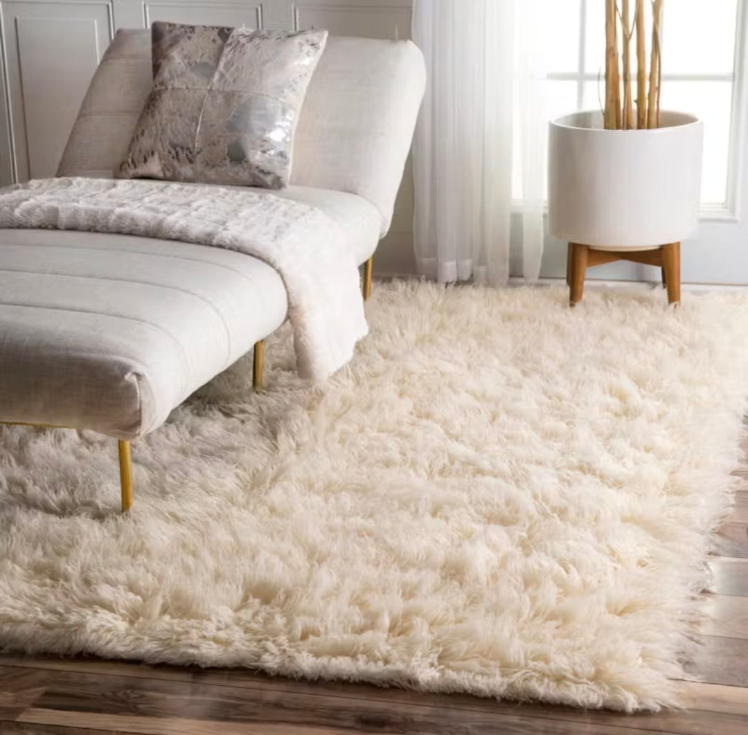 Flokati 100% Wool Rug ( Super Thick)
