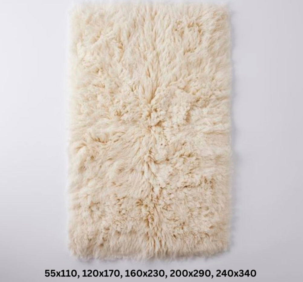 Flokati 100% Wool Rug ( Super Thick)