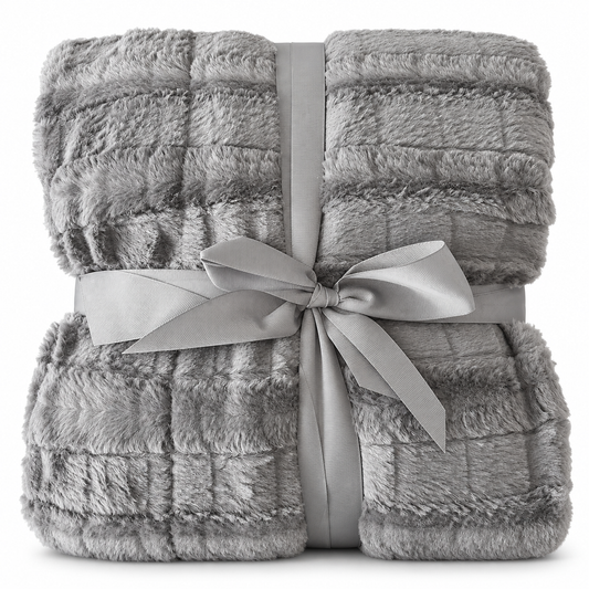 Winter Mist Farmhouse Blanket