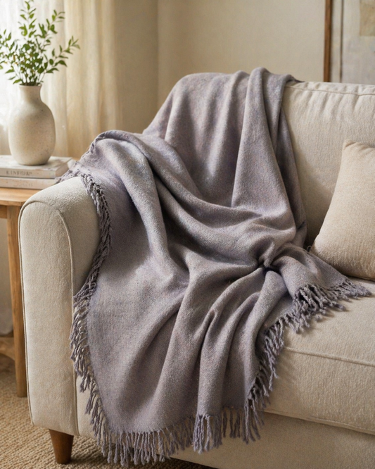 A Heirloom Grey Luxe Throw