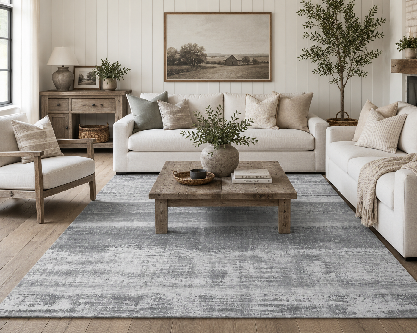 Grey Farmhouse Rug