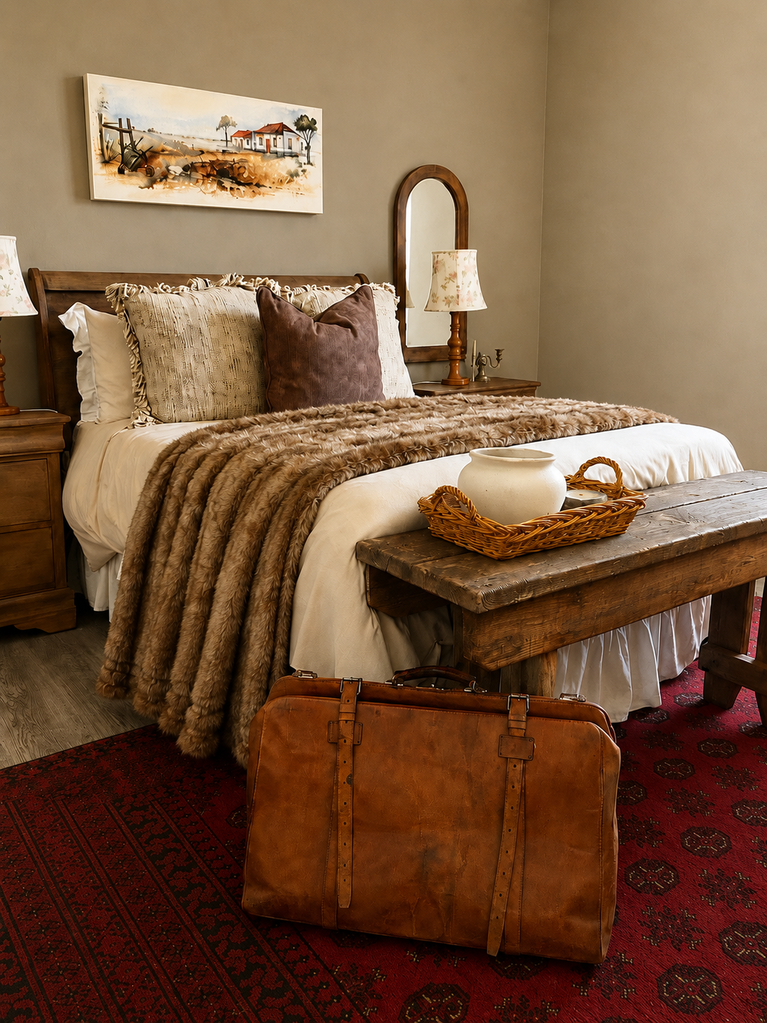 Old Saddle Fur Blanket