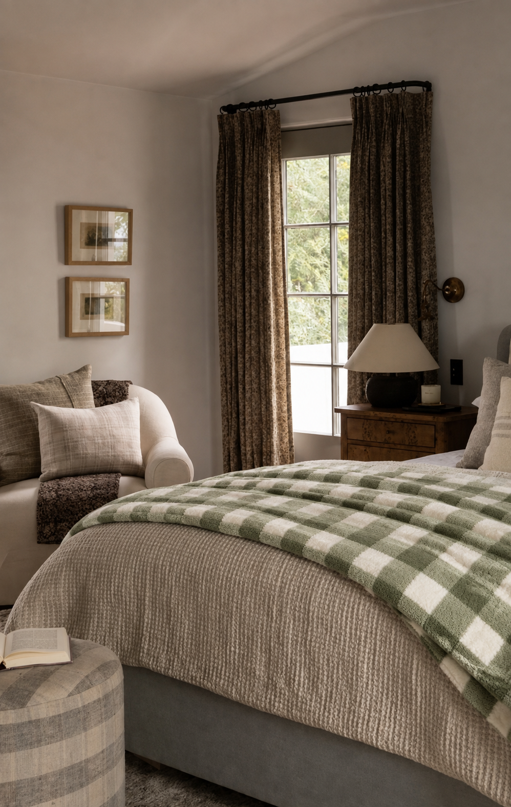 Sagewood Check Blanket
