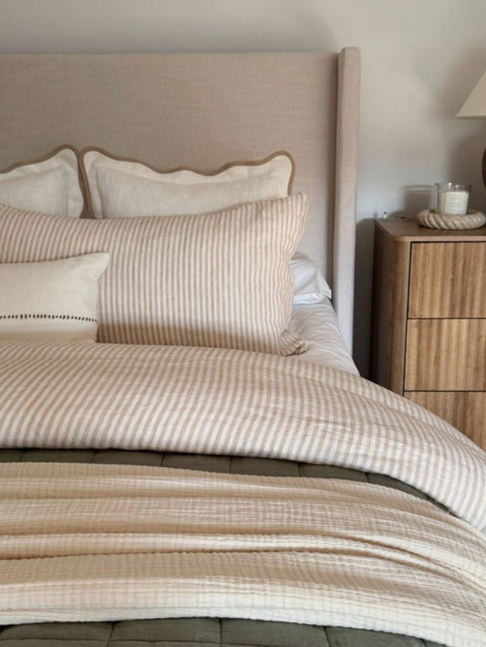 A Driftwood Muslin Bedspread