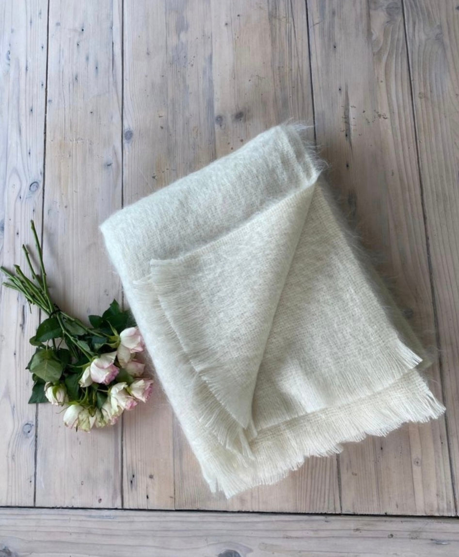 Cream Harvest Throw
