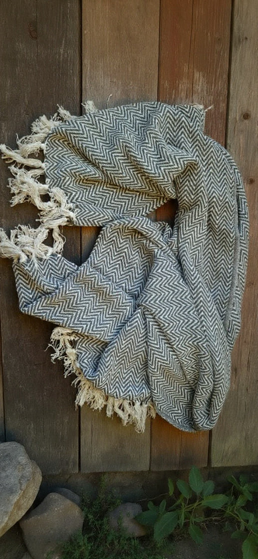 Soft Stone Cotton Throw